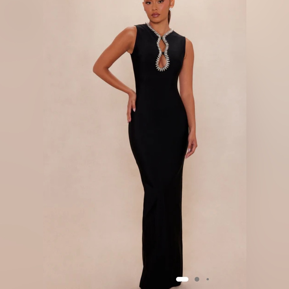 Fashion Nova Black One Shoulder Dress
